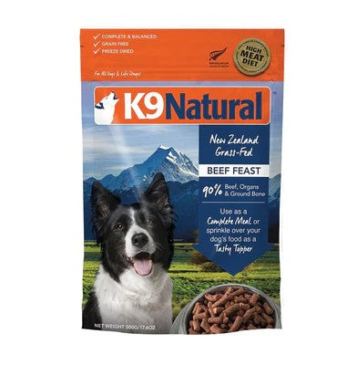 K9 Natural New Zealand Grass-Fed Beef Feast Freeze-Dried Dog Food