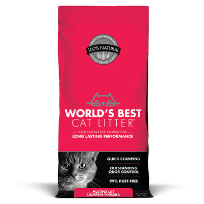 World's Best Multi-Cat Unscented Cat Litter