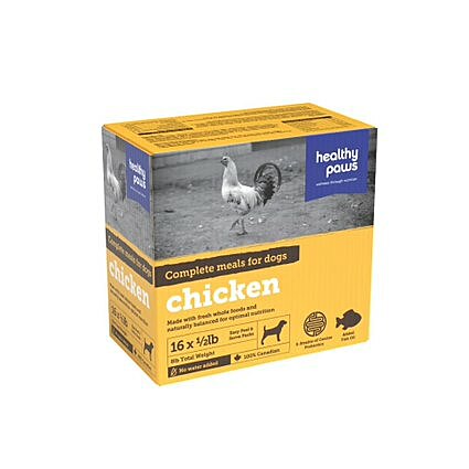 Healthy Paws Complete Chicken Dinner Raw Dog Food