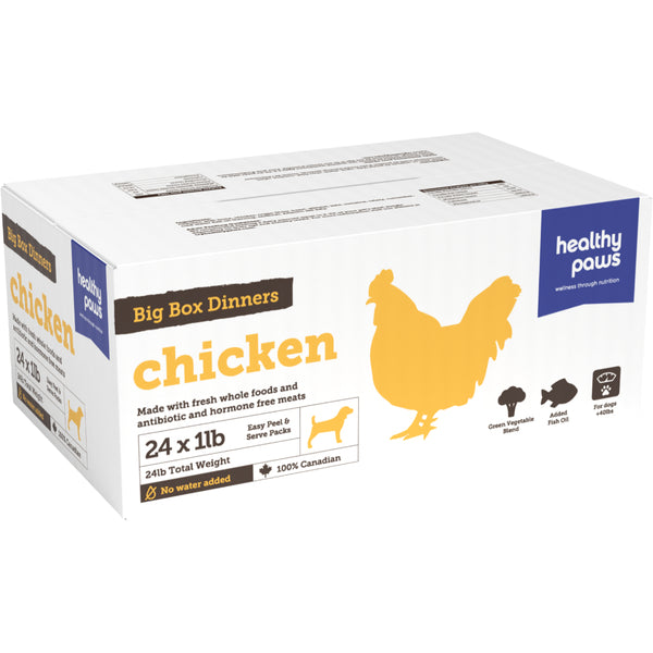 Healthy Paws Complete Big Box Chicken Dinner Raw Dog Food