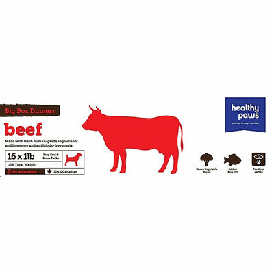 Healthy Paws Complete Beef Dinner Raw Dog Food