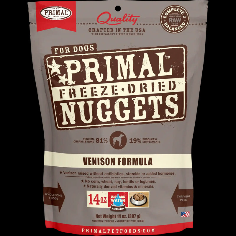 Primal Freeze-Dried Venison Nuggets for Dogs