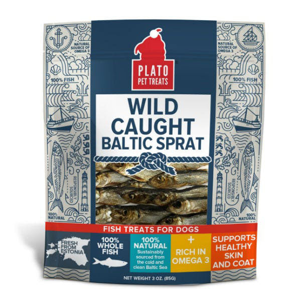 Plato Wild-Caught Baltic Sprat Fish Dog Treats
