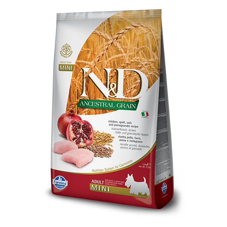 Farmina N&D Ancestral Grain Chicken & Pomegranite Adult Mini
