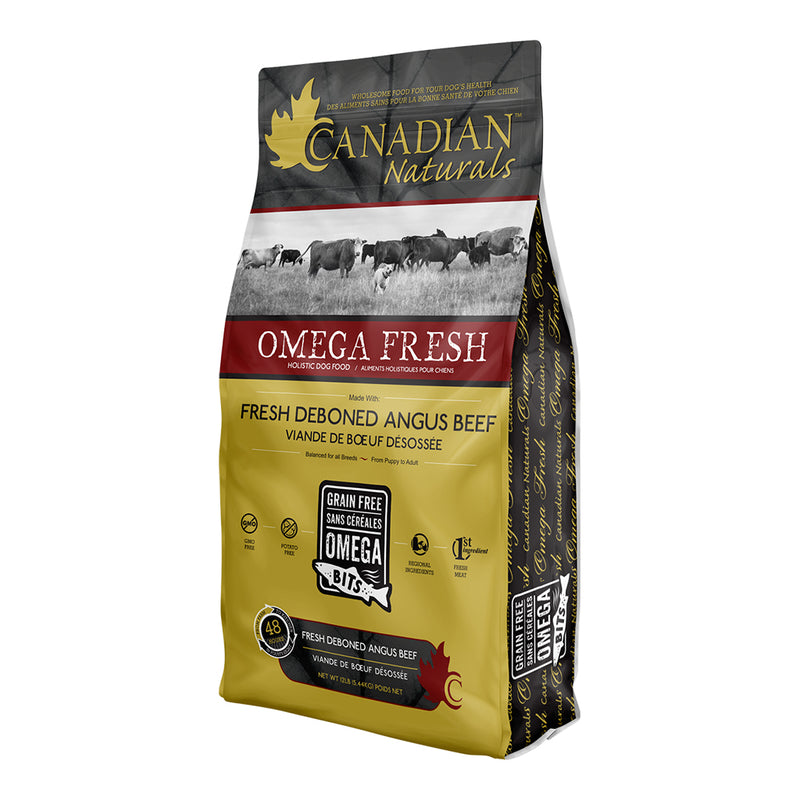 Canadian Naturals Omega Fresh Grain Free Deboned Angus Beef Dog Food