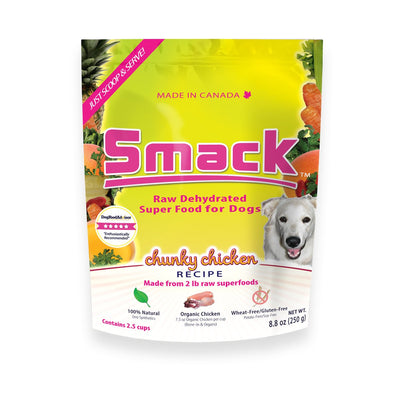 Smack Raw Dehydrated Chunky Chicken Recipe for Dogs