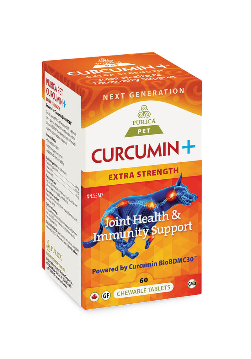 PURICA Pet Curcumin + EXTRA STRENGTH Joint Health & Immunity Support