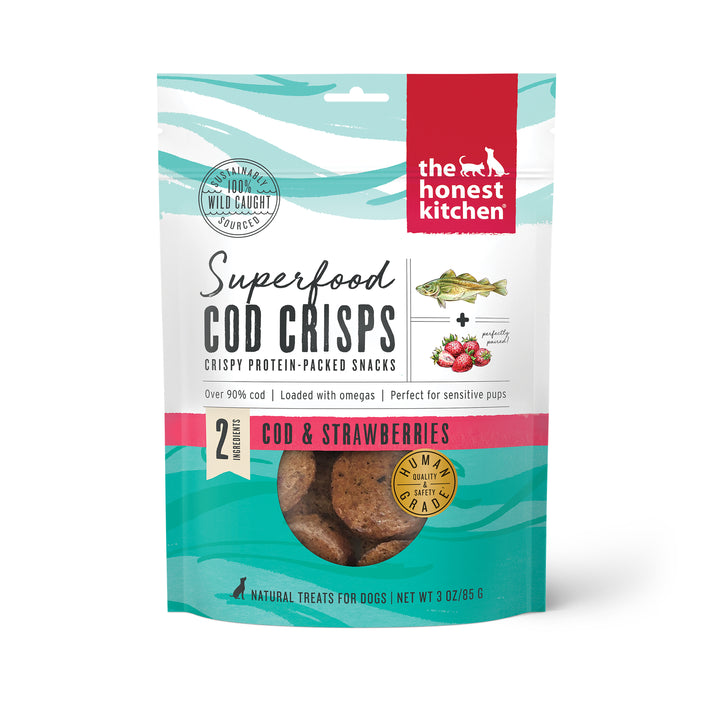 HK Treat Superfood Cod Crisps  w/Strawberries