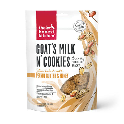 The Honest Kitchen Goat's Milk N'Cookies - Slow Baked with Peanut Butter & Honey Dog Treats