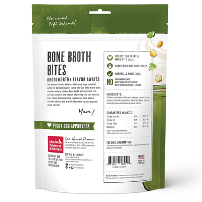 The Honest Kitchen Bone Broth Bites - Roasted with Chicken Bone Broth & Carrots Dog Treats