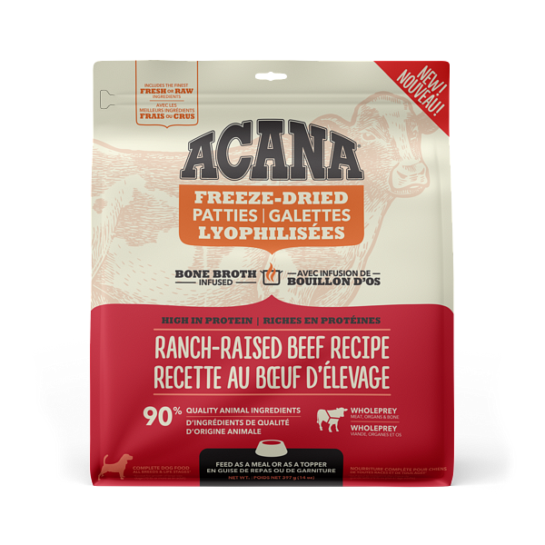 ACANA® Freeze-Dried Ranch-Raised Beef Patties for Dogs