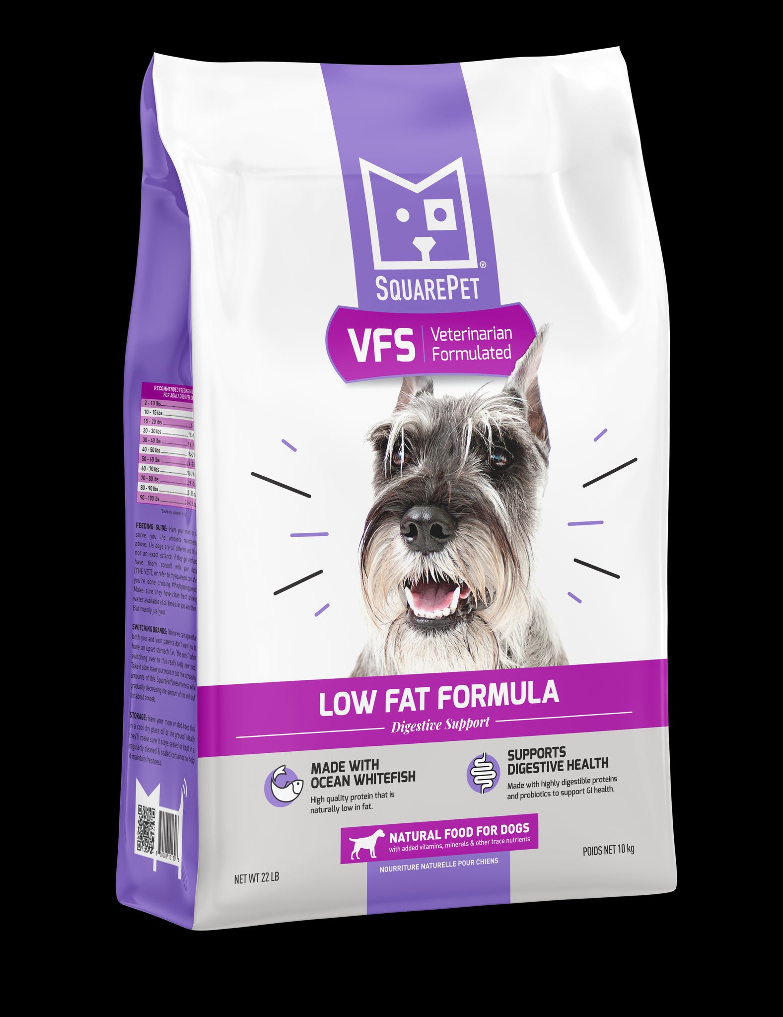 SquarePet VFS® Low Fat Formula Natural Food for Dogs Healthy Spot Pet