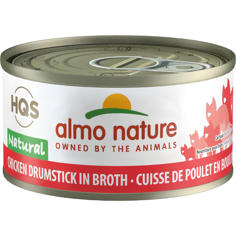 Almo Nature HQS Natural Chicken Drumstick in Broth for Cats