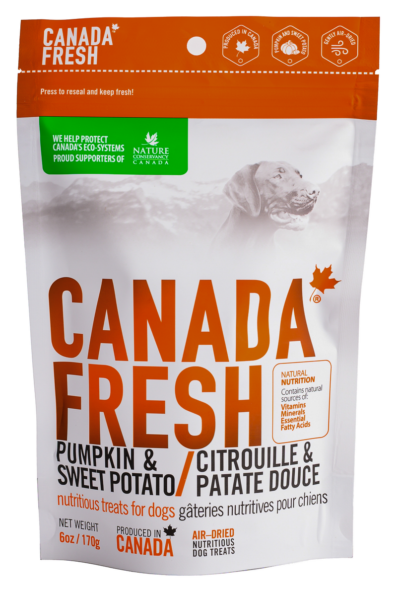 Canada Fresh Air-Dried Pumpkin & Sweet Potato Dog Treat