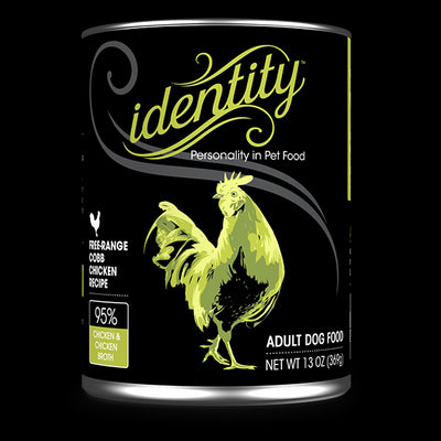 Identity 95% Free-Range Cobb Chicken & Chicken Broth Pâté Wet Dog Food