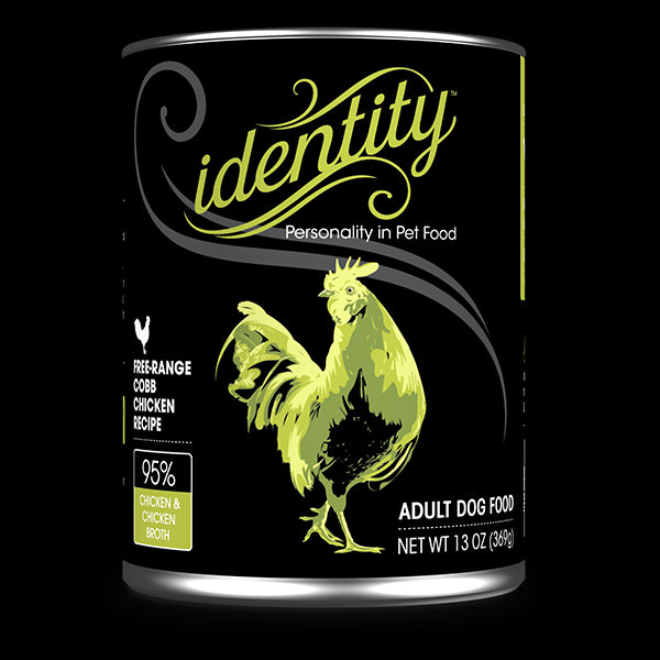 Identity 95% Free-Range Cobb Chicken & Chicken Broth Pâté Wet Dog Food