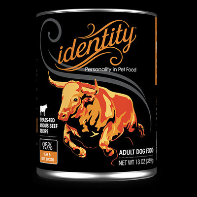 Identity 95% Free-Range Angus Beef & Beef Broth Pâté Wet Dog Food