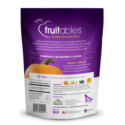 Fruitables Pumpkin & Blueberry Flavor Baked Dog Treats