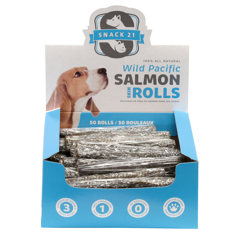 Snack 21 Salmon Skin Rolls