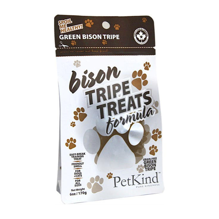 PetKind Green Bison Tripe Treats for Dogs