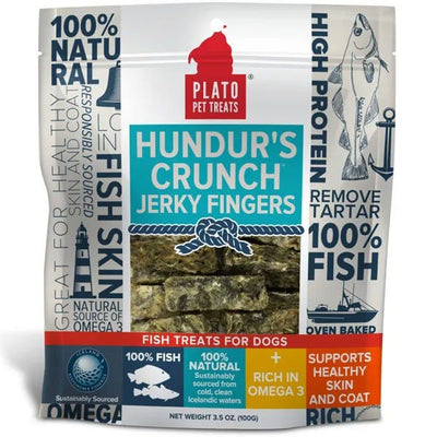 Plato Hundur's Crunch Jerky Fingers Fish Dog Treats