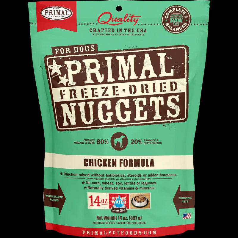Primal Freeze-Dried Chicken Nuggets for Dogs
