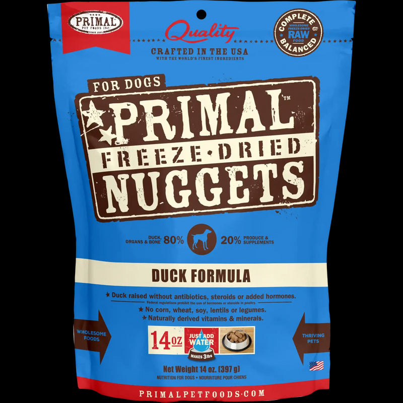 Primal Freeze-Dried Duck Nuggets for Dogs