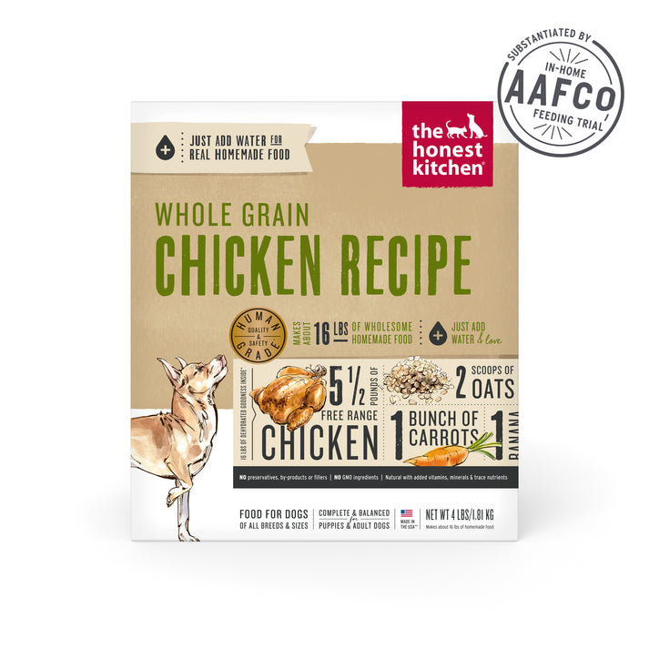 The Honest Kitchen Dehydrated Whole Grain Chicken Recipe for