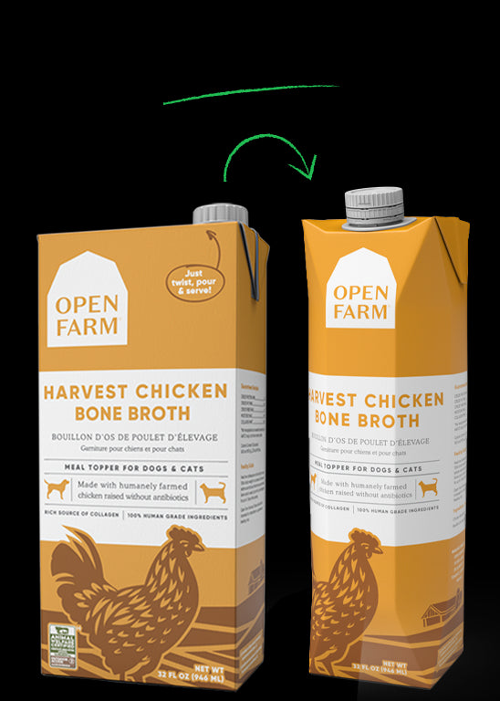 Open Farm Dog/Cat Chicken Bone Broth Topper