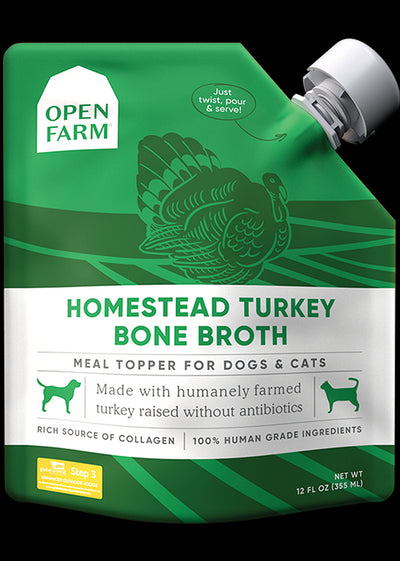 Open Farm Dog/Cat Turkey Bone Broth Topper