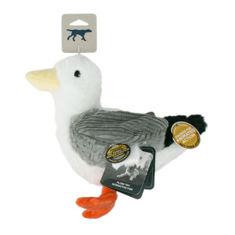 Tall Tails Plush Seagull Animated Wing Gray