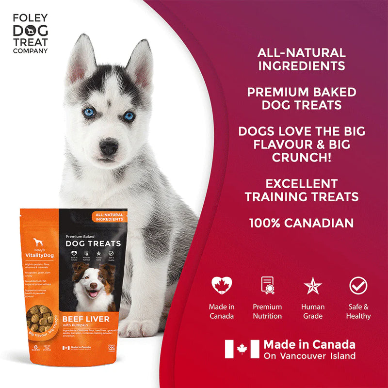 Vitality Liver with Harvest Pumpkin Grain Free Dog Treats