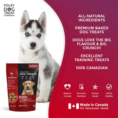 Vitality Bison with Saskatoon Berries Grain Free Dog Treats