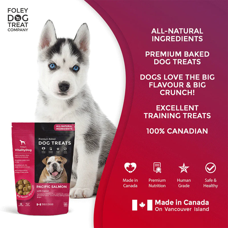 Vitality Salmon with Honey Carrots Grain Free Dog Treats