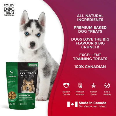 Vitality Venison with Blueberry & Apple Grain Free Dog Treats