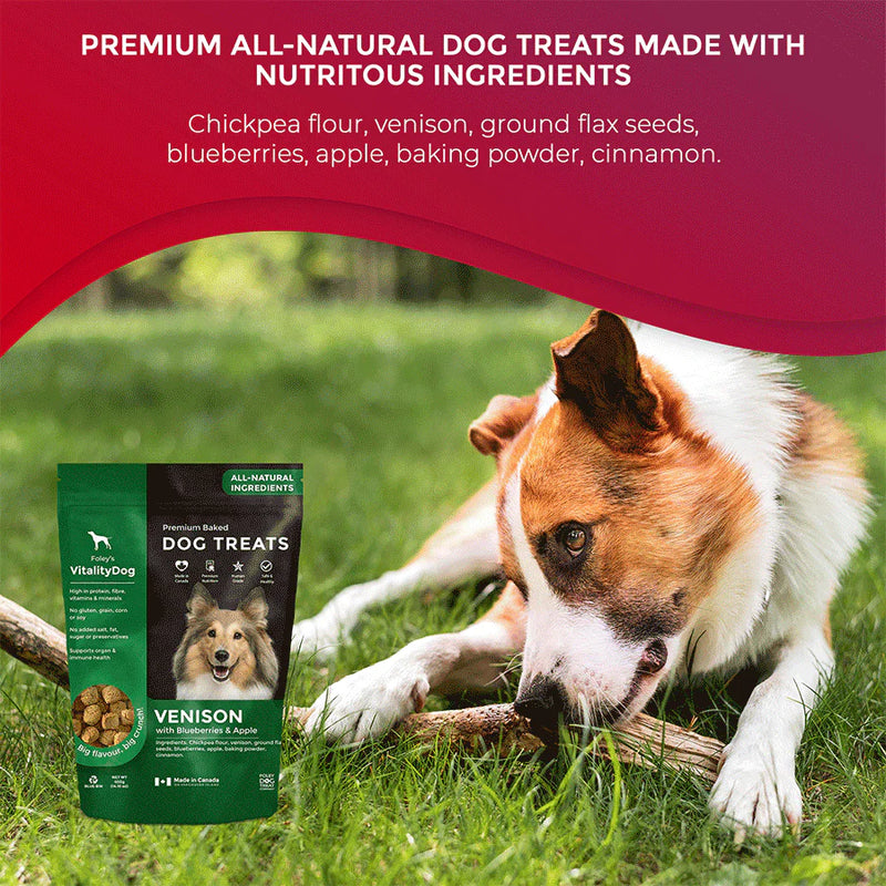 Vitality Venison with Blueberry & Apple Grain Free Dog Treats