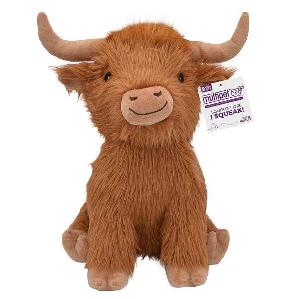 Multipet Shaggy Highland Cow 8"