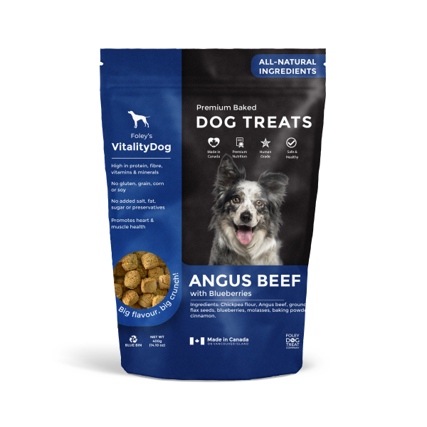 Vitality Angus Beef with Fresh Blueberries Grain Free Dog Treats