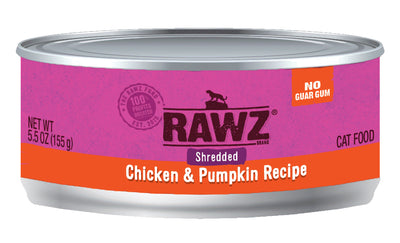 Rawz Shredded Chicken & Pumpkin Cat Food Recipe