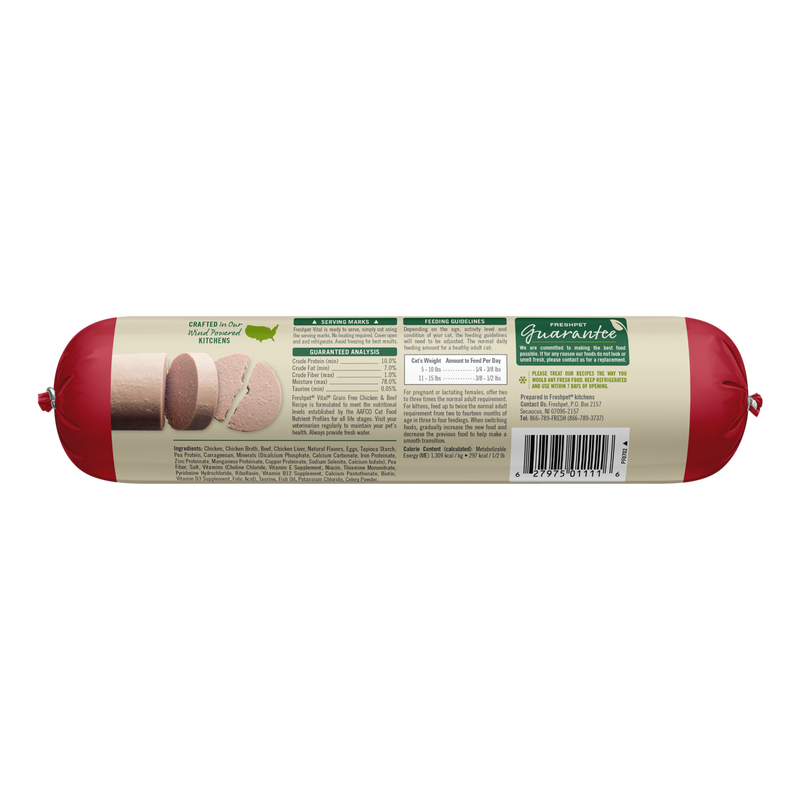 Freshpet Vital® Grain Free Chicken & Beef Recipe for Cats Roll