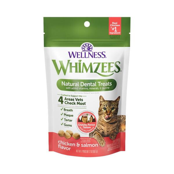 Whimzees Natural Cat Dental Treats Chicken & Salmon