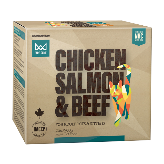 Big Country Raw Chicken, Salmon & Beef for Cats
