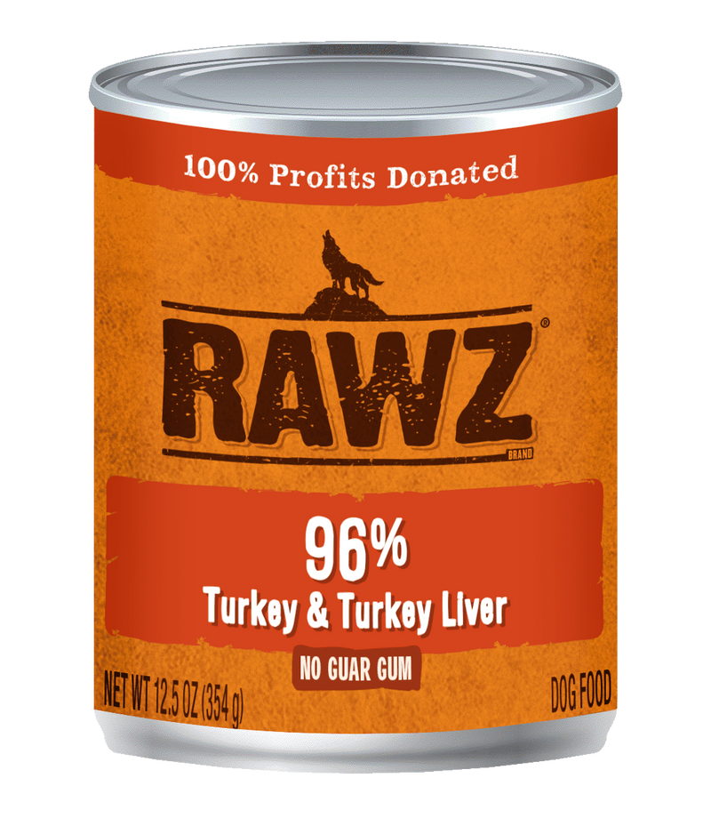 Rawz 96% Turkey & Turkey Liver Dog Food