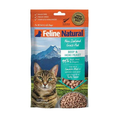 Feline Natural New Zealand Grass-Fed Beef & Hoki Freeze-Dried Meal Topper