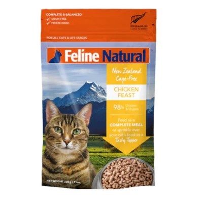 Feline Natural New Zealand Cage-Free Chicken Feast Freeze-Dried Cat Food
