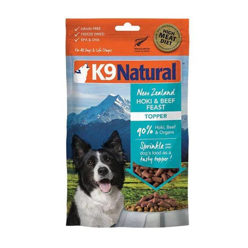K9 Natural New Zealand Hoki & Beef Feast Freeze-Dried Meal Topper