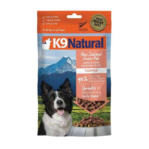 K9 Natural New Zealand Grass-Fed Lamb & King Salmon Feast Freeze-Dried Topper