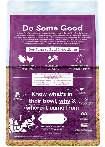 Open Farm Senior Grain-Free Dry Turkey & Chicken Recipe for Dogs