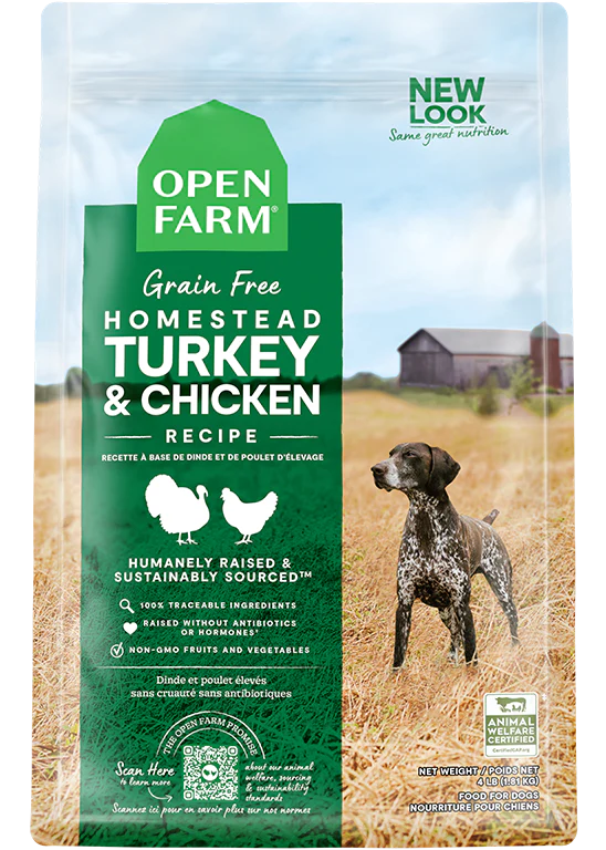 Open Farm Homestead Turkey & Chicken Grain-Free Dry Dog Food