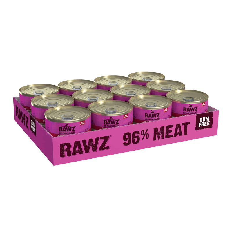 Rawz 96% Beef & Beef Liver Pate Cat Food